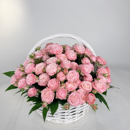 Корзина из кустовых роз №763778