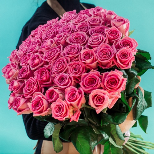51 розовая роза (Россия)