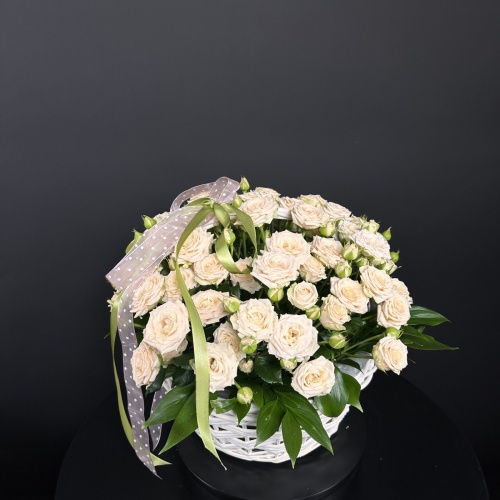 Корзина из кустовых роз №757722