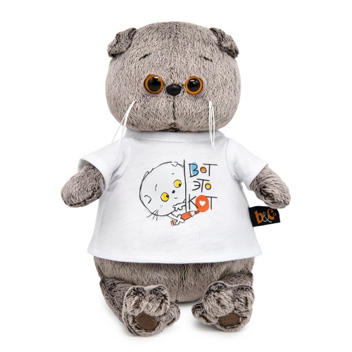 Кот Басик в футболке с принтом "Вот это кот", "Мультсериал"