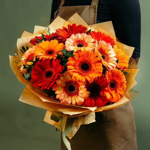 Букет из разноцветных гербер